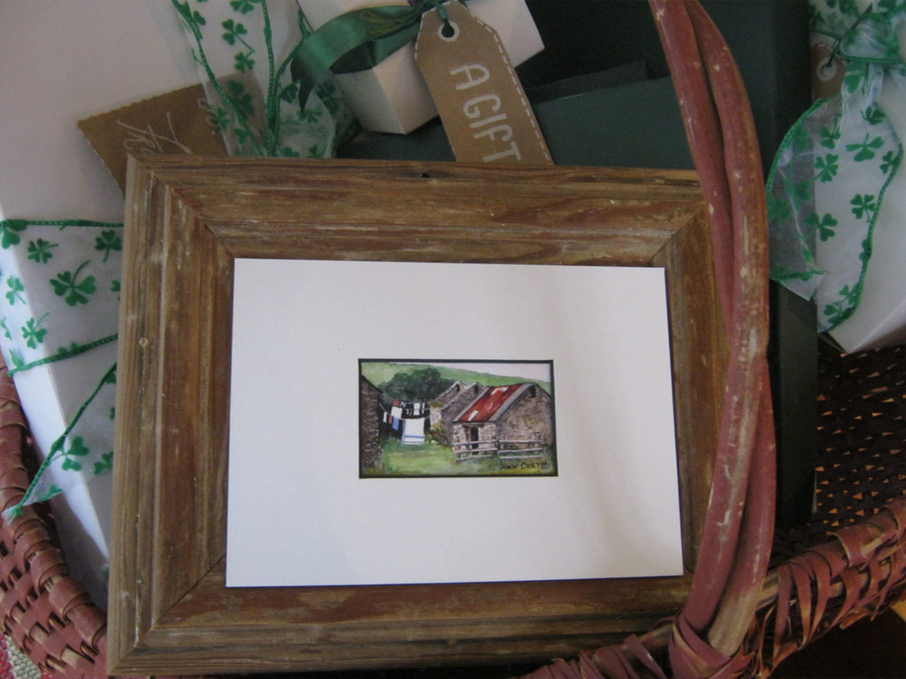 Laundry Day in Ballyferriter Print by Joan Cart